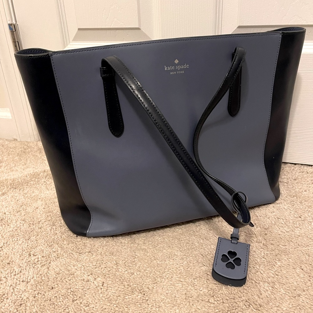 Kate Spade two tone blue tote bag